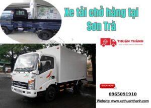 Xe tải chở hàng tại Sơn Trà