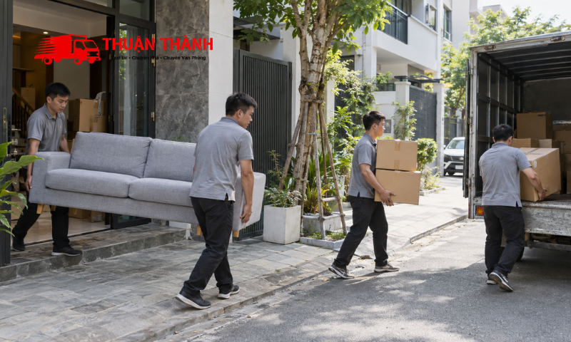 Bốc xếp tại phường Hòa Cường