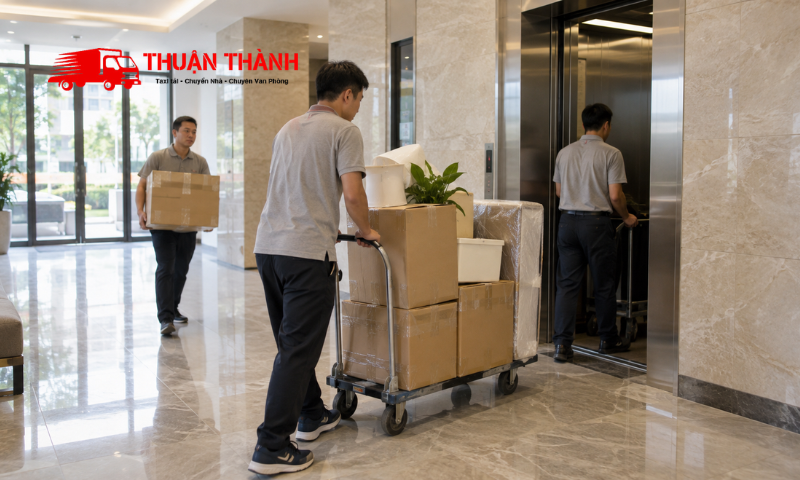 Bốc xếp tại phường Hòa Cường