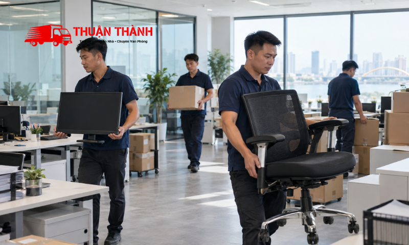 Bốc xếp tại phường Hòa Cường