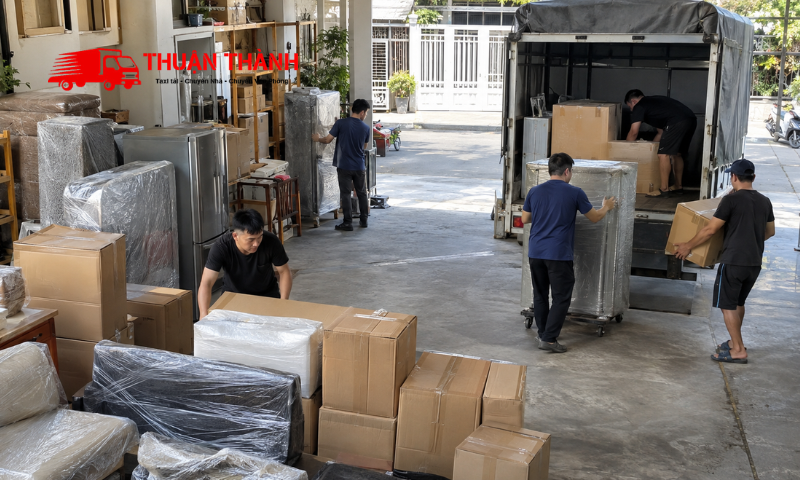 Bốc xếp tại phường Hòa Cường