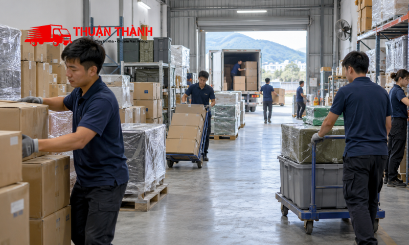 Bốc xếp tại phường Hải Vân