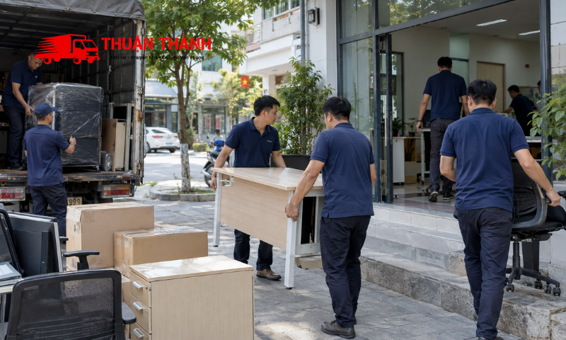 Bốc xếp tại phường Hòa Xuân