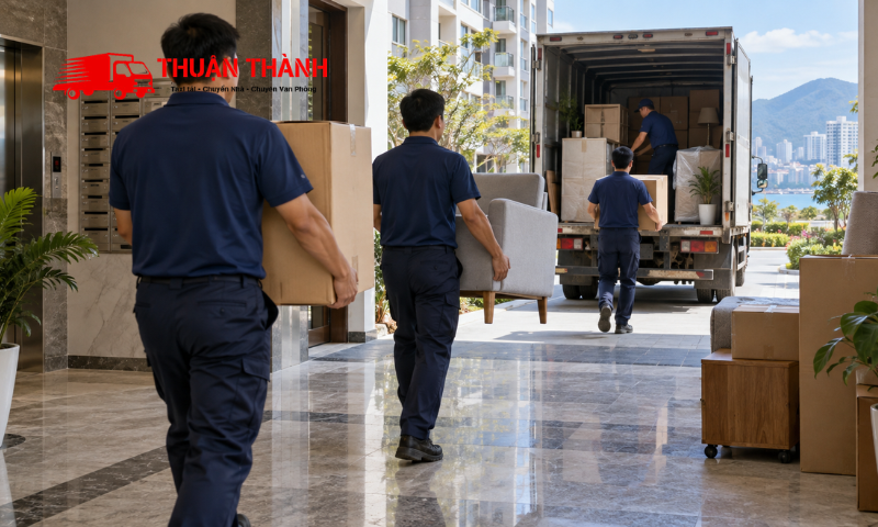 Bốc xếp tại phường Hải Vân