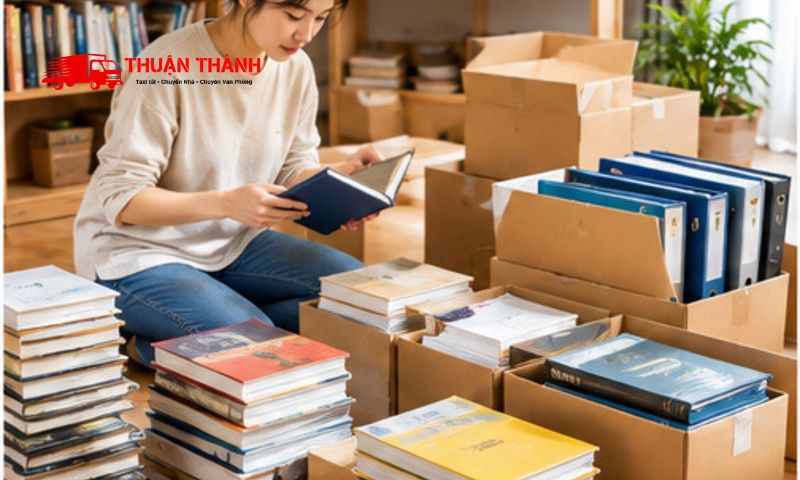 Cách vận chuyển sách và tài liệu nặng khi chuyển nhà