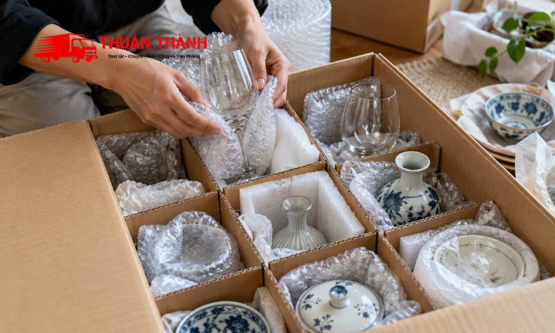 Cách đóng gói đồ dễ vỡ khi chuyển nhà