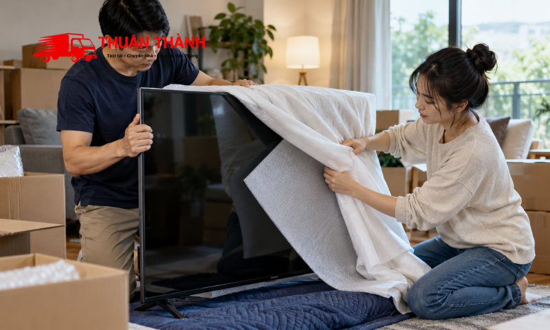 Cách đóng gói tivi khi chuyển nhà an toàn