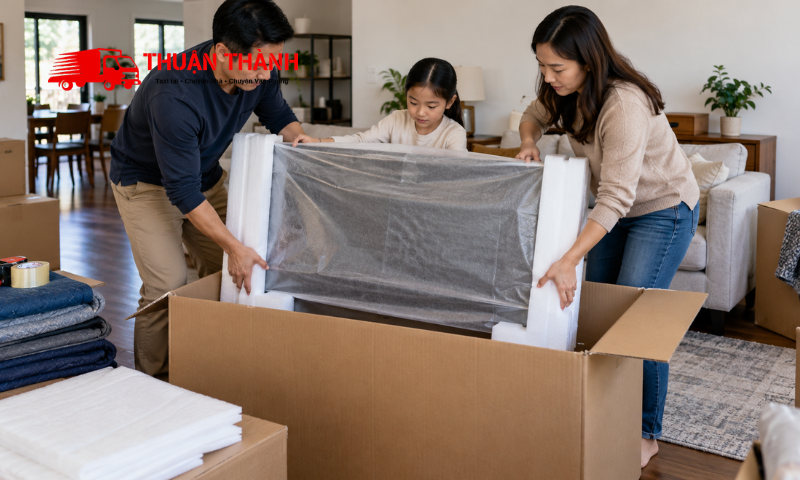 Cách đóng gói tivi khi chuyển nhà an toàn