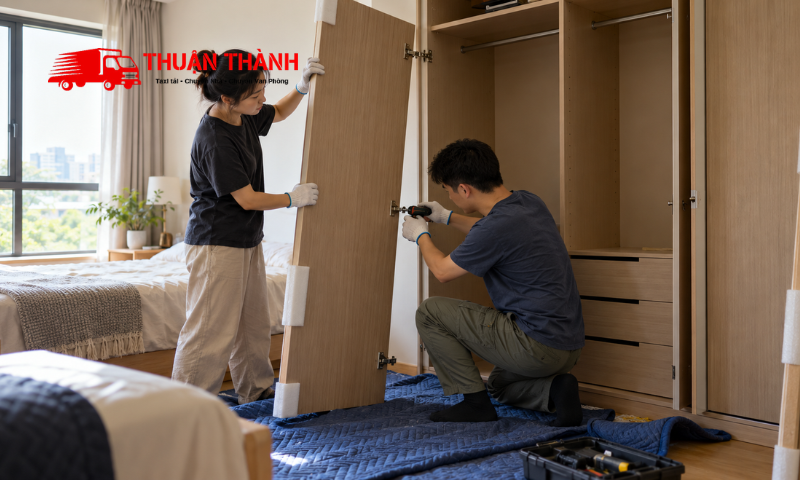 Cách tháo giường và tủ khi chuyển nhà