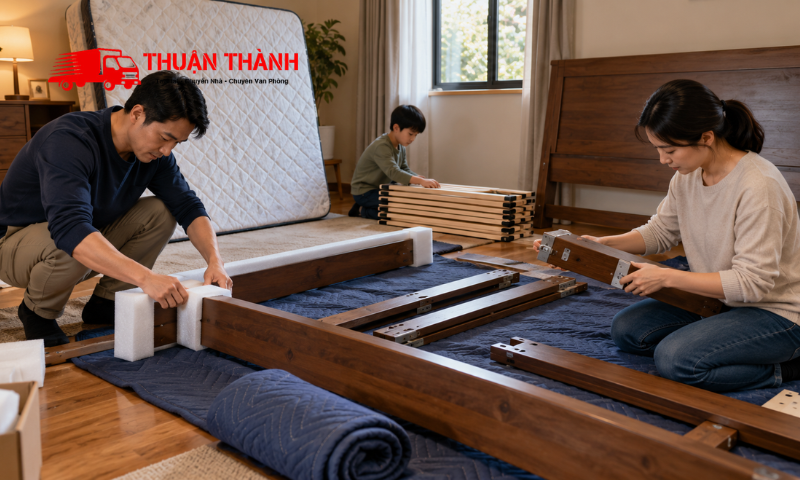 Cách tháo giường và tủ khi chuyển nhà