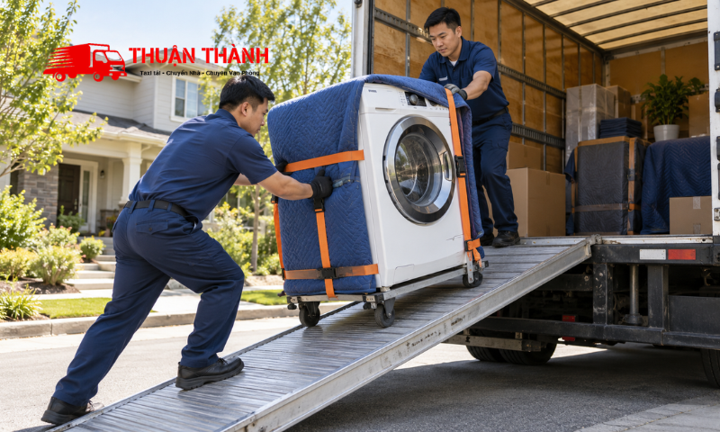 Cách vận chuyển máy giặt khi chuyển nhà