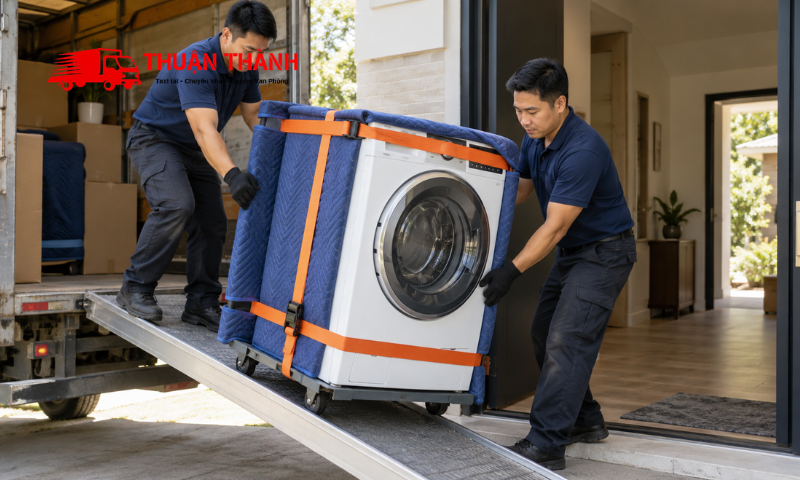 Cách vận chuyển máy giặt khi chuyển nhà