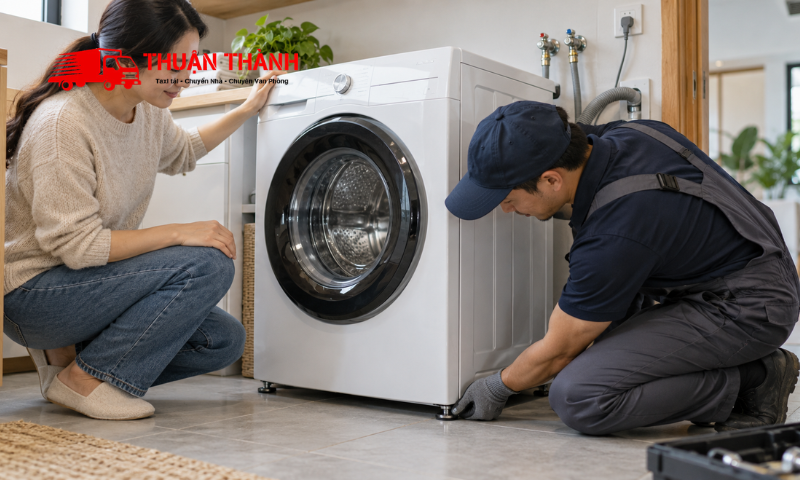 Cách vận chuyển máy giặt khi chuyển nhà