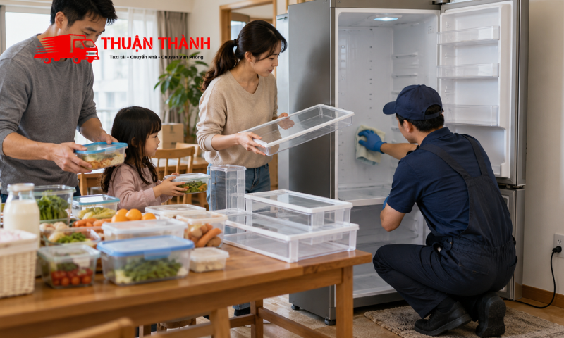 Cách vận chuyển tủ lạnh khi chuyển nhà