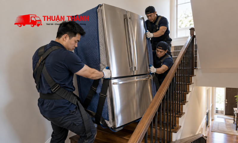 Cách vận chuyển tủ lạnh khi chuyển nhà