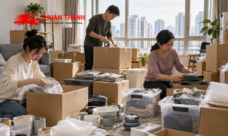 Chuyển nhà ở tầng cao không có thang máy