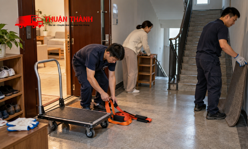 Chuyển nhà ở tầng cao không có thang máy