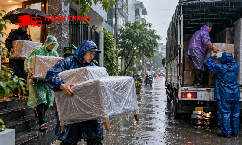 Chuyển nhà vào mùa mưa Đà Nẵng
