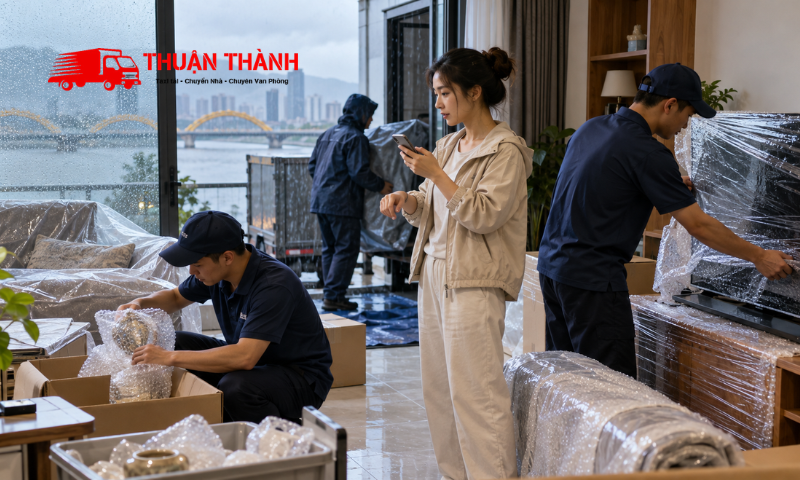 Chuyển nhà vào mùa mưa Đà Nẵng
