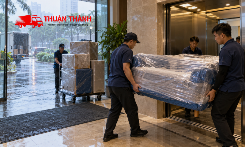 Chuyển nhà vào mùa mưa Đà Nẵng